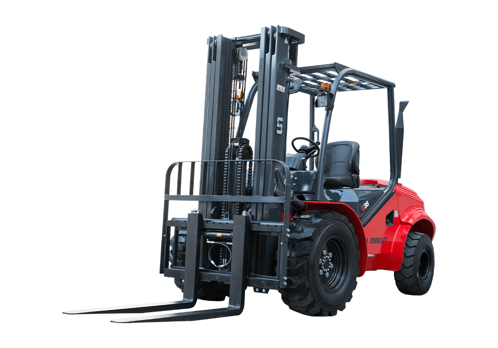 What is the safety performance of rough terrain forklifts in complex environments?