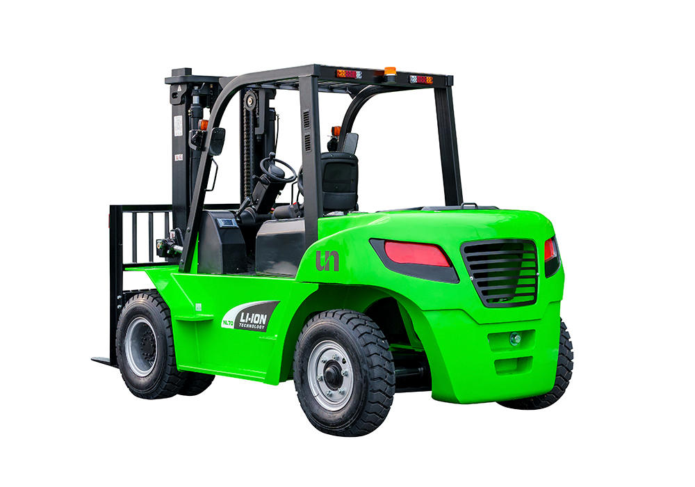 What types of batteries are commonly used in electric forklifts, and how do they impact performance and efficiency?